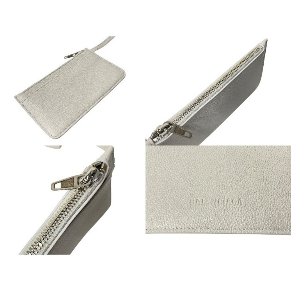 BALENCIAGA North South Tote Bag Shoulder Bag White Leather - Picture 7 of 10